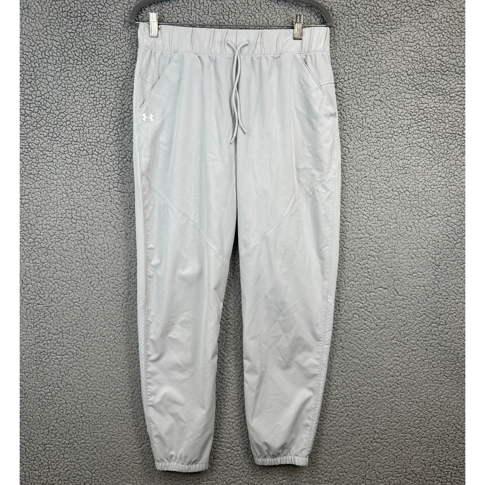Under Armour Pants Mens Medium White Athletic‎ Joggers Active Running Pockets